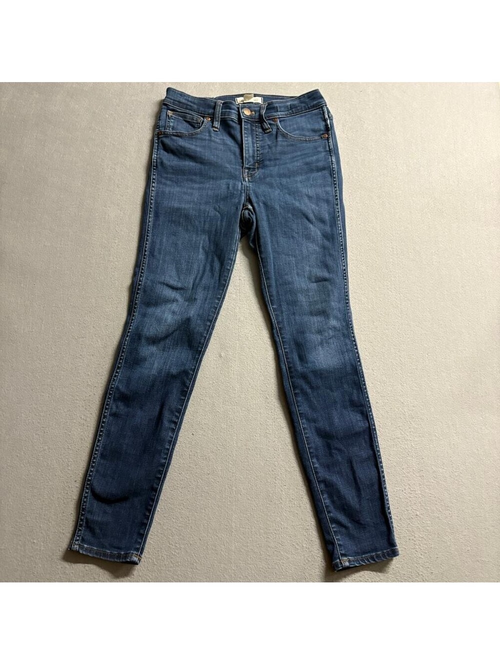 Madewell 10 High Rise Skinny Jeans Womens 27 Blue Denim Stretch Tencel Blend